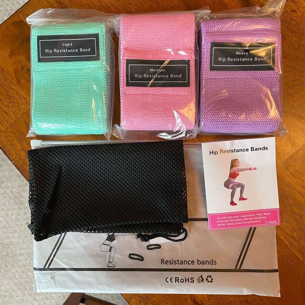 Wetal Hip, Butt & Glutes Fabric Resistance Bands
